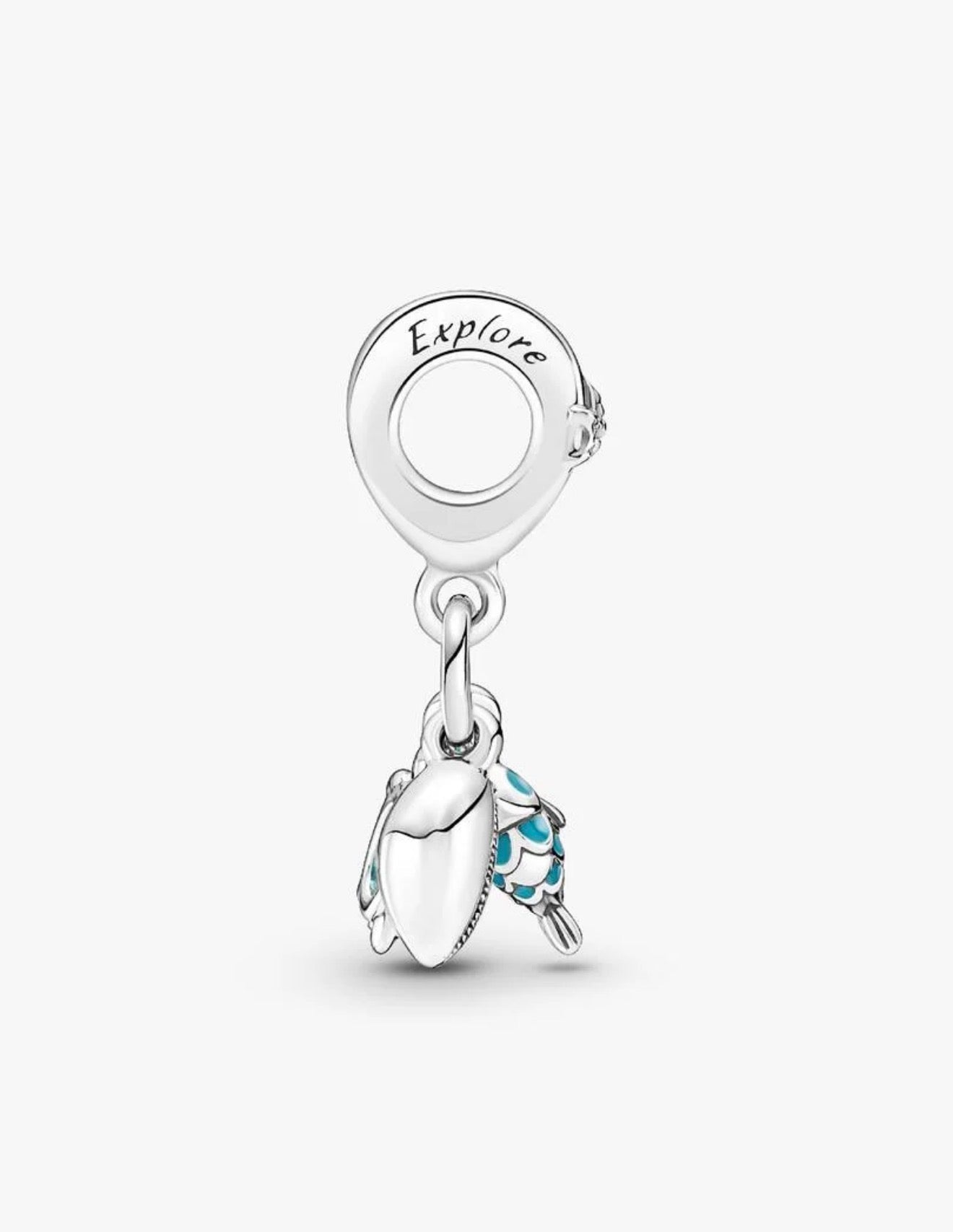 Fish, Sea Turtle & Conch Triple Dangle Charm