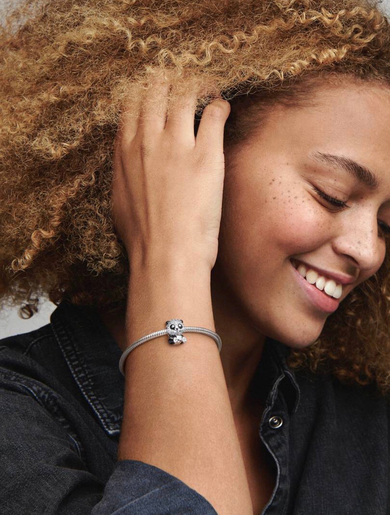 Sparkling Cute Panda Charm