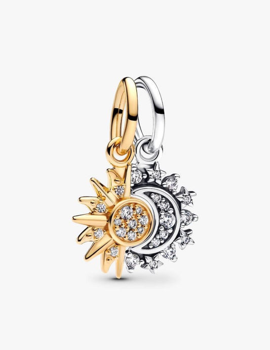Splittable Sun & Moon Dangle Charm