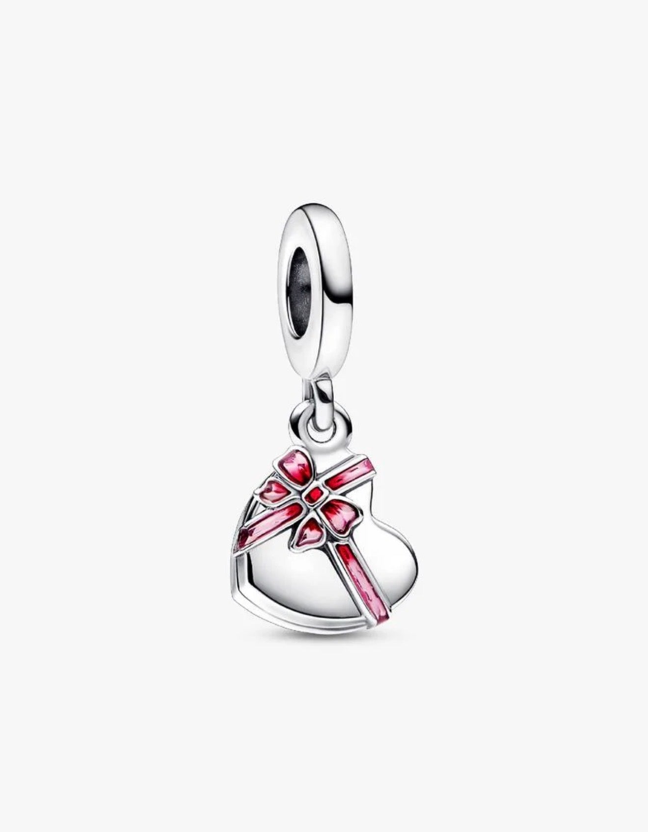 Openable Heart Chocolate Gift Box Dangle Charm