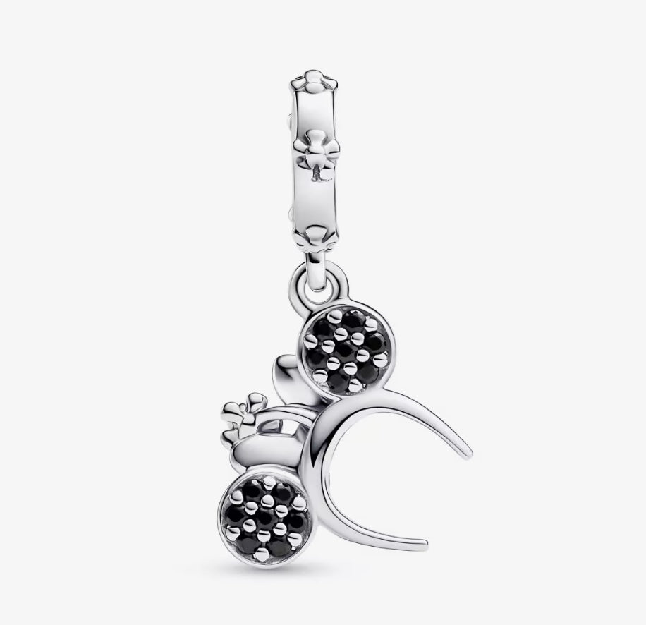 Minnie Mouse Ear Headband Dangle Charm