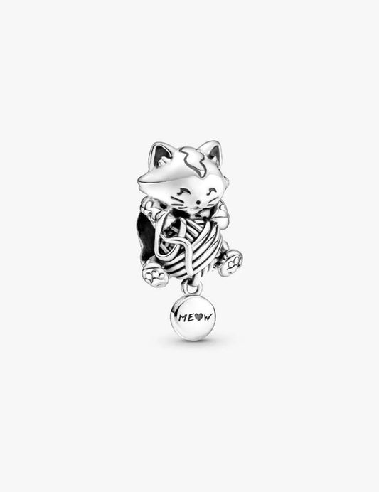 Kitten & Yarn Ball Charm
