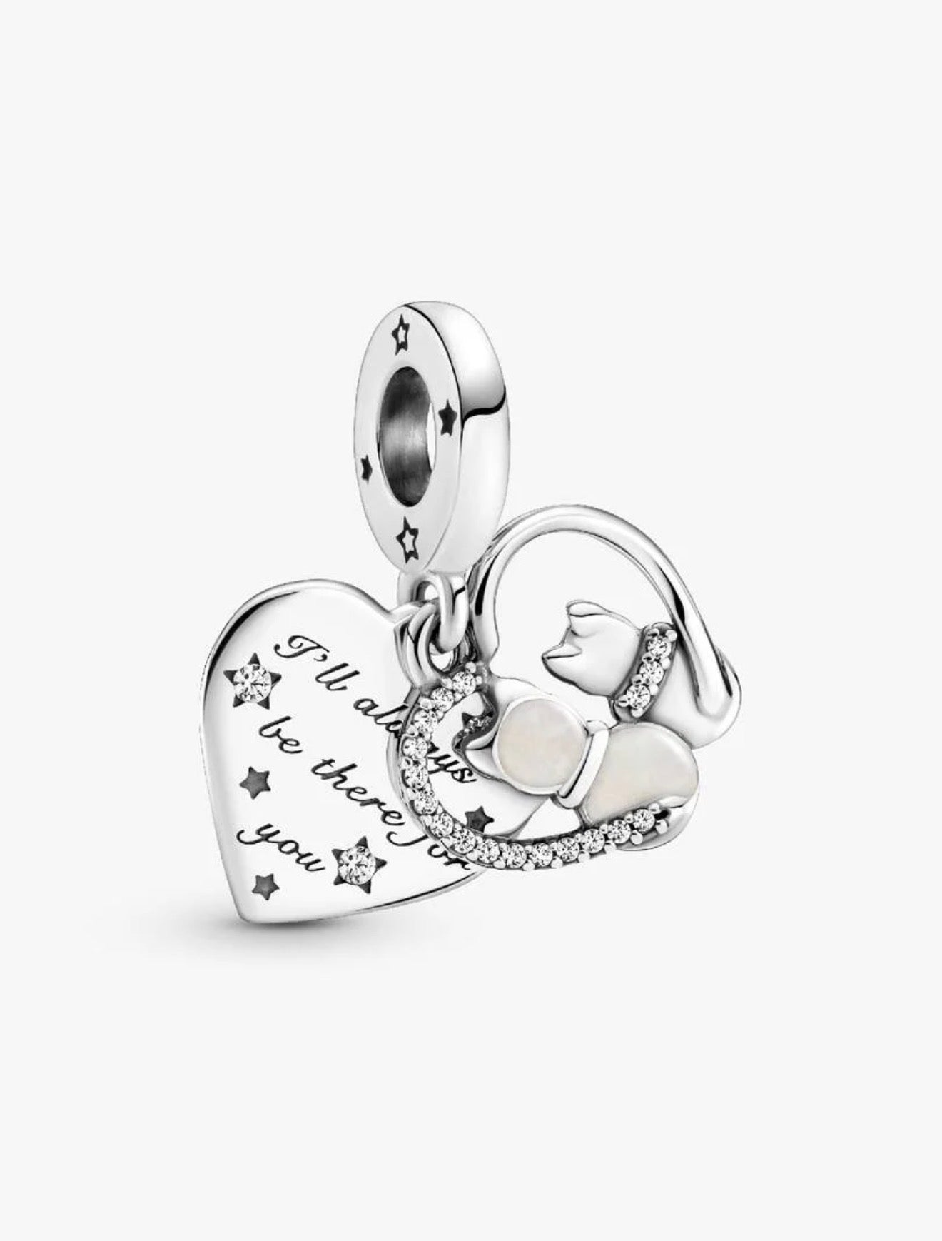 Cats & Hearts Dangle Charm