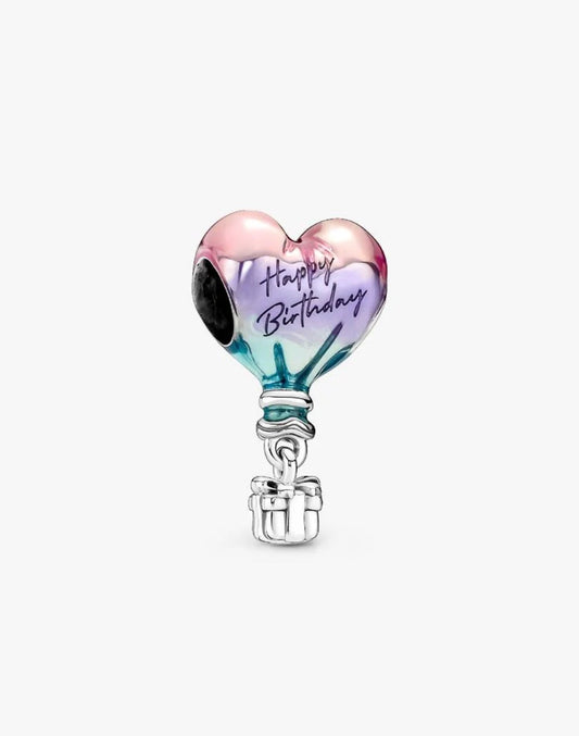 Happy Birthday Hot Air Balloon Charm