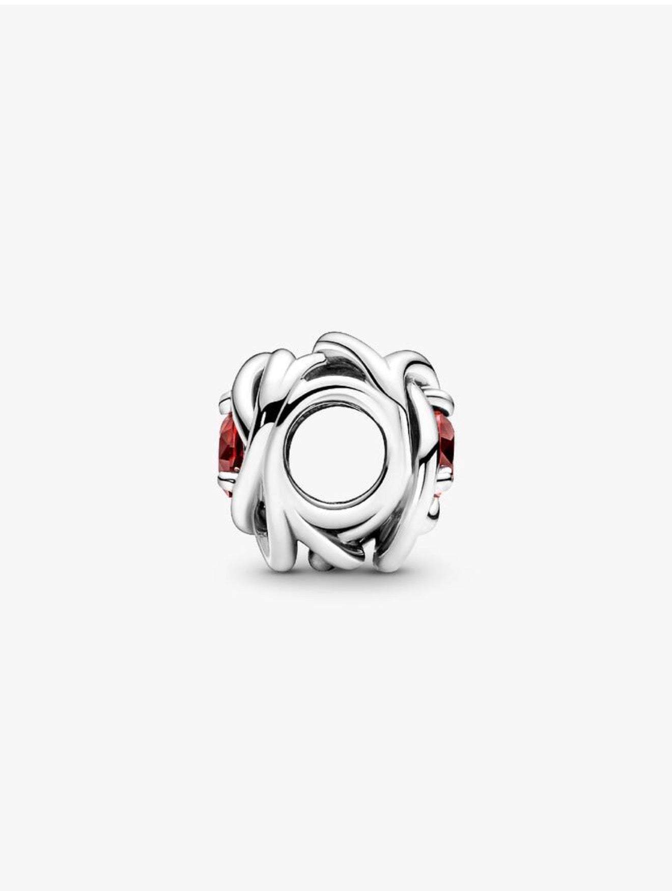 July True Red Eternity Circle Charm