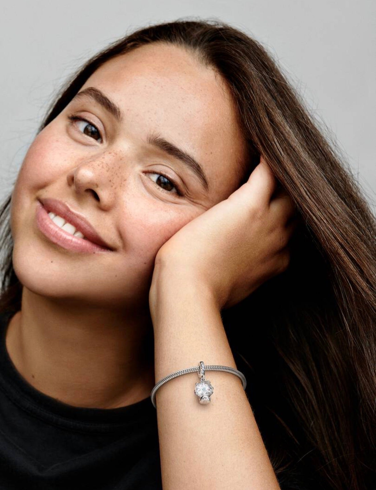 Snowflake Snow Globe Dangle Charm