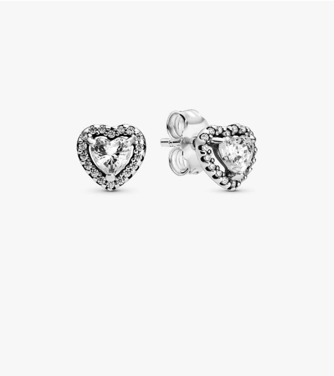 Elevated Heart Stud Earrings