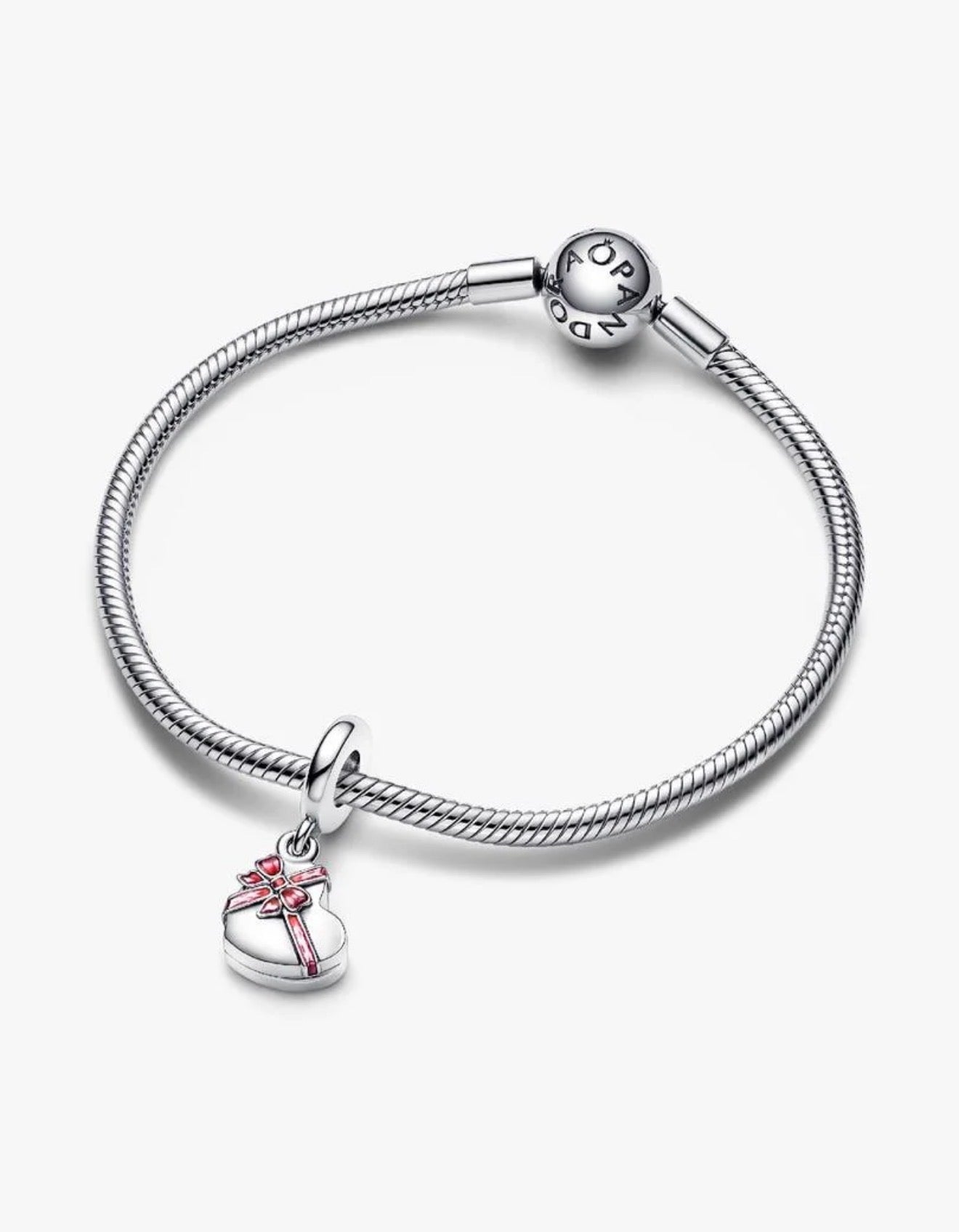 Openable Heart Chocolate Gift Box Dangle Charm