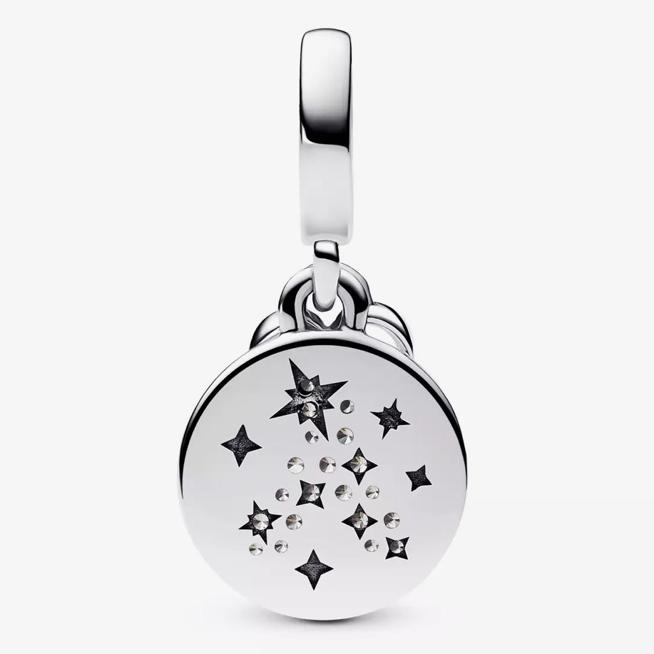 Disney x Pandora Fantasyland Castle Lock and Key Double Dangle Charm