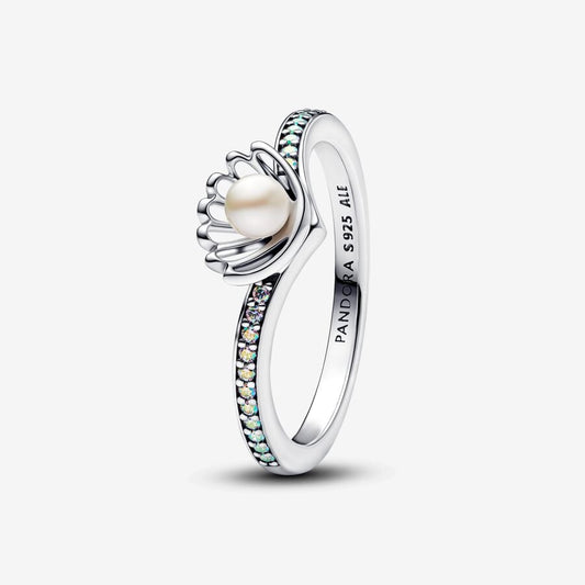 Disney x Pandora Princess Ariel Shell Treated Freshwater Cultured Pearl Ring