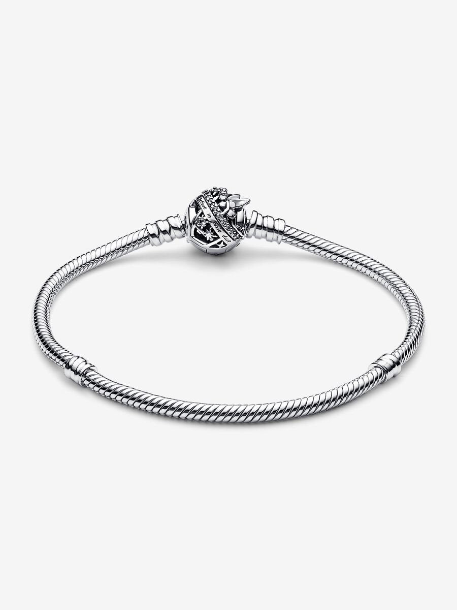 Disney x Pandora Tinker Bell Clasp Moments Snake Chain Bracelet