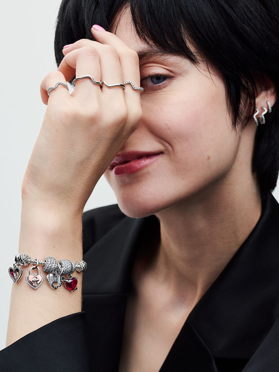 Splittable Heart & Key Dangle Charm