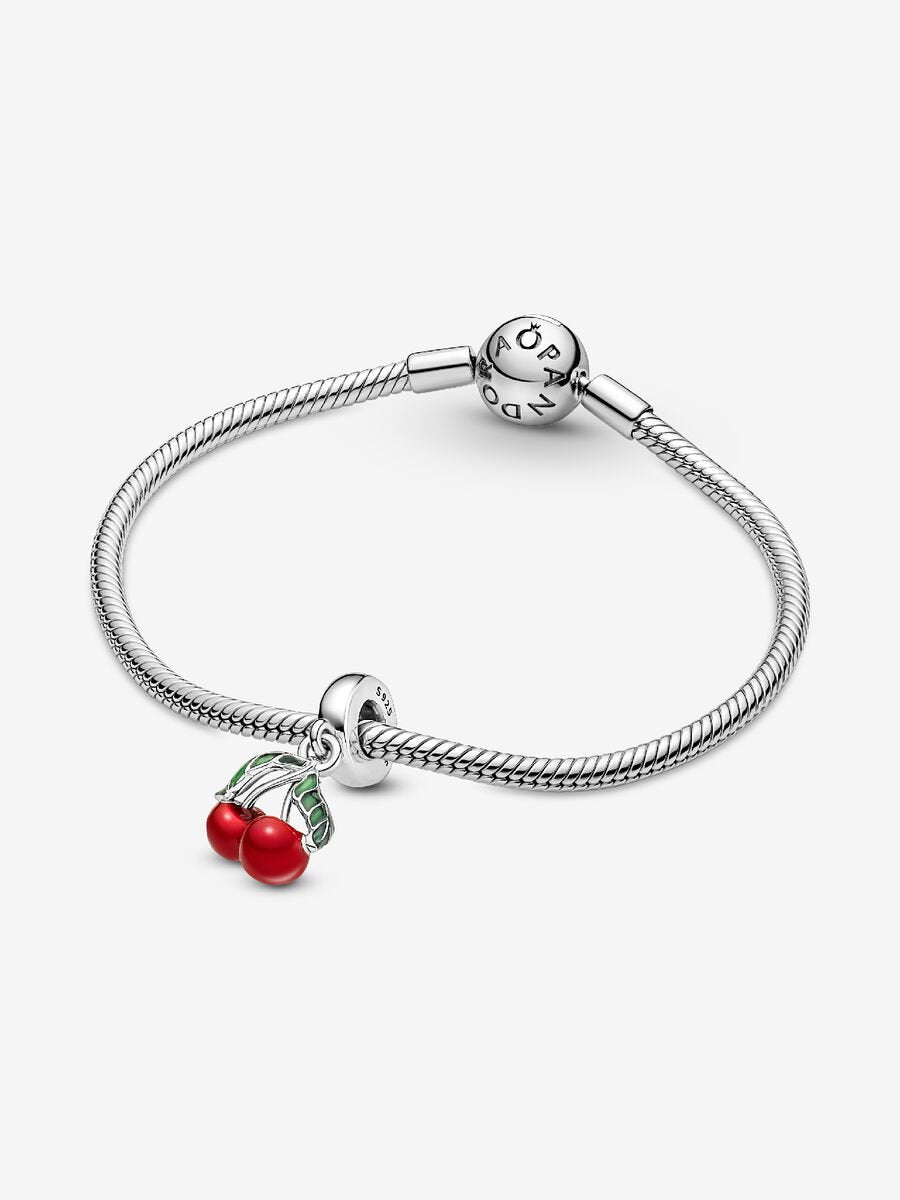 Asymmetrical Cherry Fruit Dangle Charm