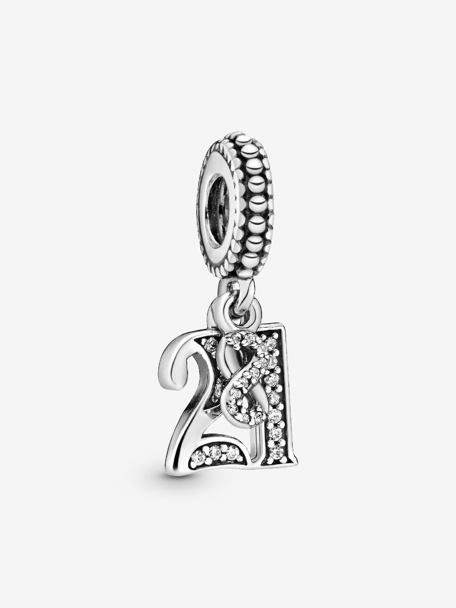 21st Celebration Dangle Charm