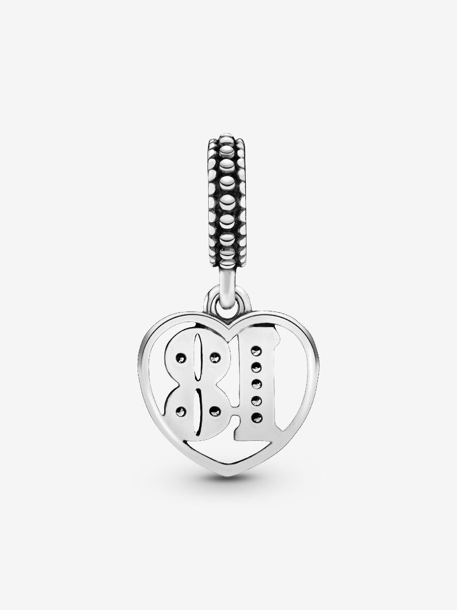 18th Celebration Dangle Charm