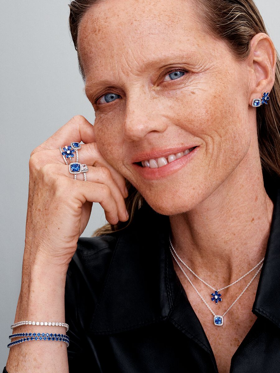 Square Sparkle Halo Ring