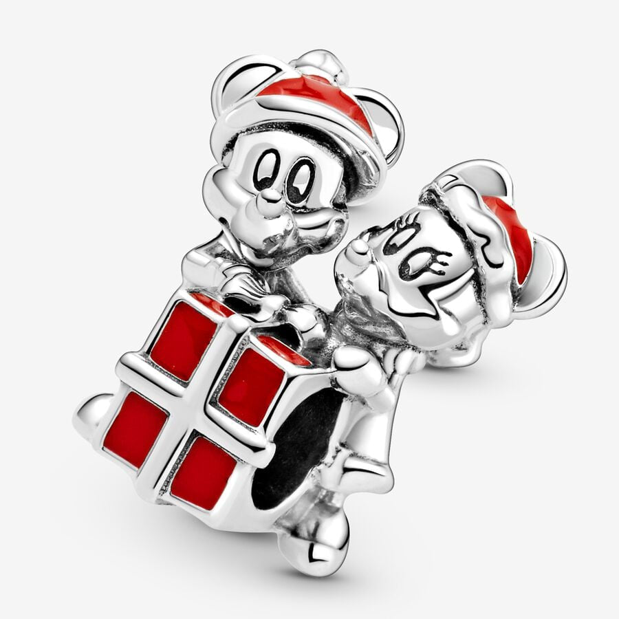 Disney x Pandora Mickey Mouse and Minnie Mouse Present Charm
