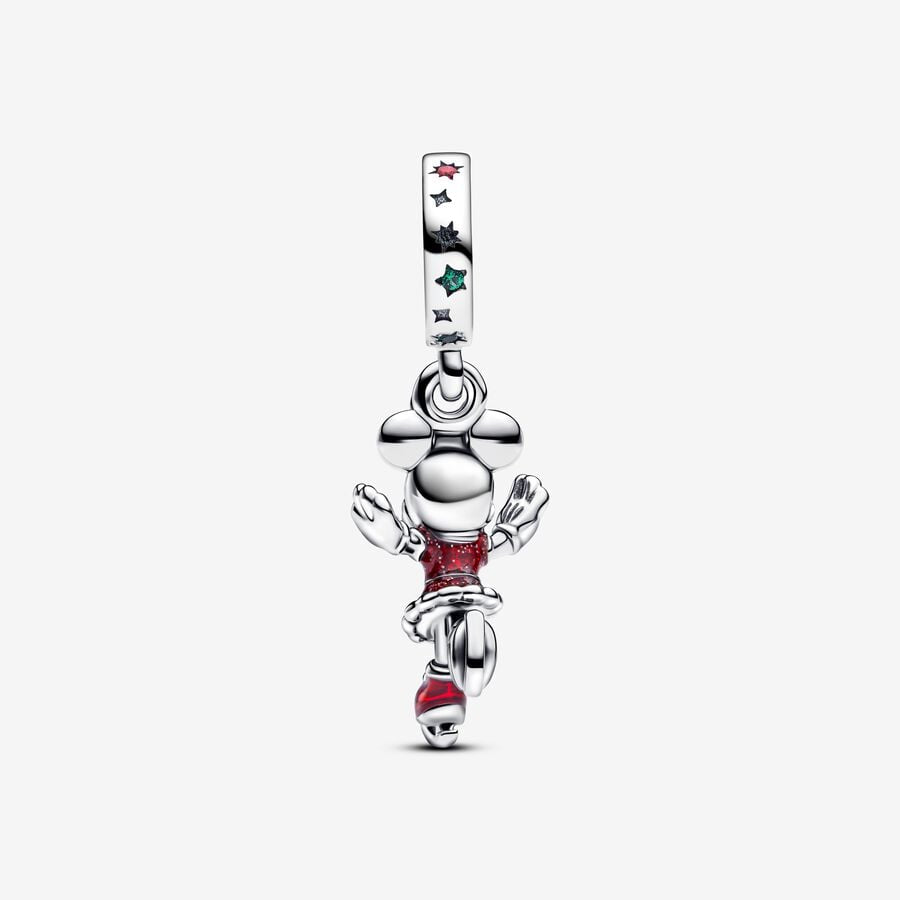 Disney x Pandora Minnie Mouse Ice Skating Dangle Charm