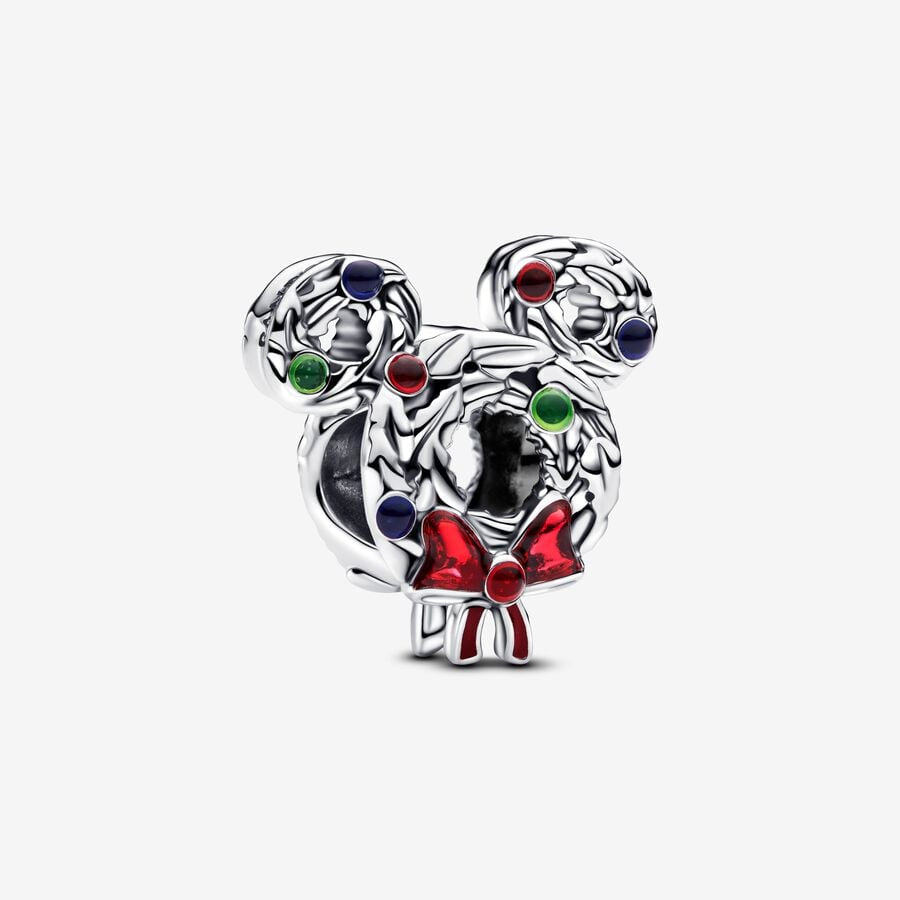 Disney x Pandora Mickey Mouse Christmas Wreath Charm