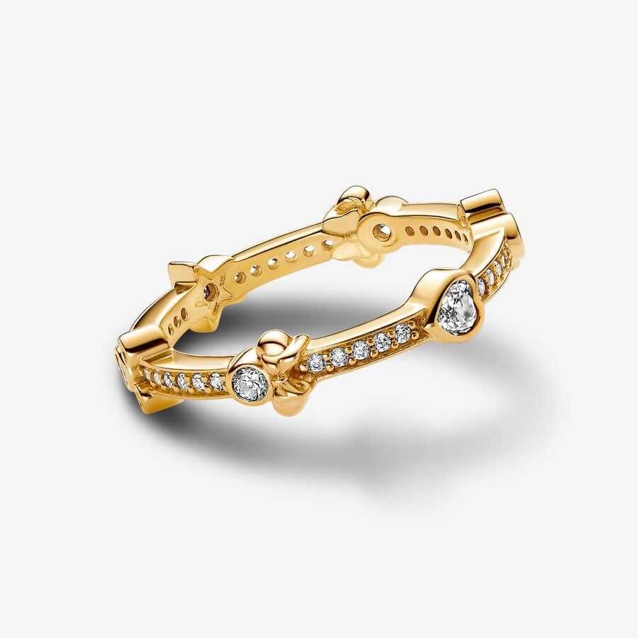 Disney x Pandora Mickey Mouse & Minnie Mouse Sparkling Eternity Ring