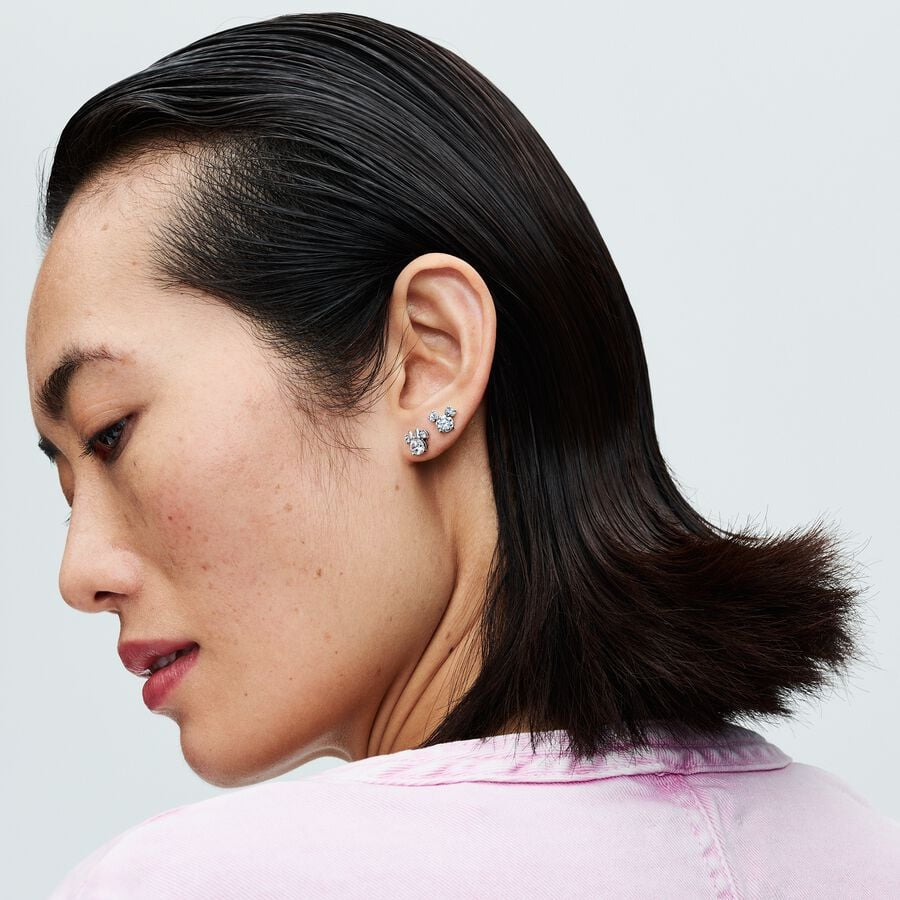 Disney x Pandora Mickey Mouse & Minnie Mouse Sparkling Stud Earrings