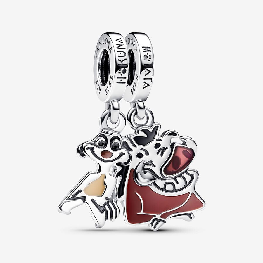 Disney x Pandora The Lion King Timon & Pumbaa Splittable Dangle Charm