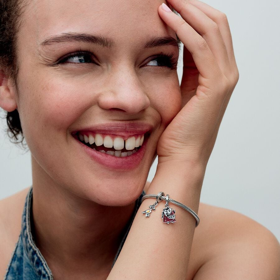 Disney x Pandora The Lion King Timon & Pumbaa Splittable Dangle Charm