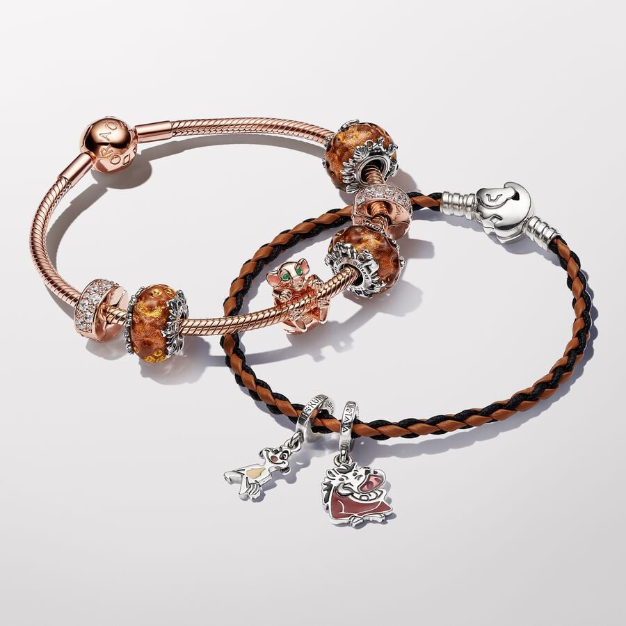 Disney x Pandora The Lion King Timon & Pumbaa Splittable Dangle Charm