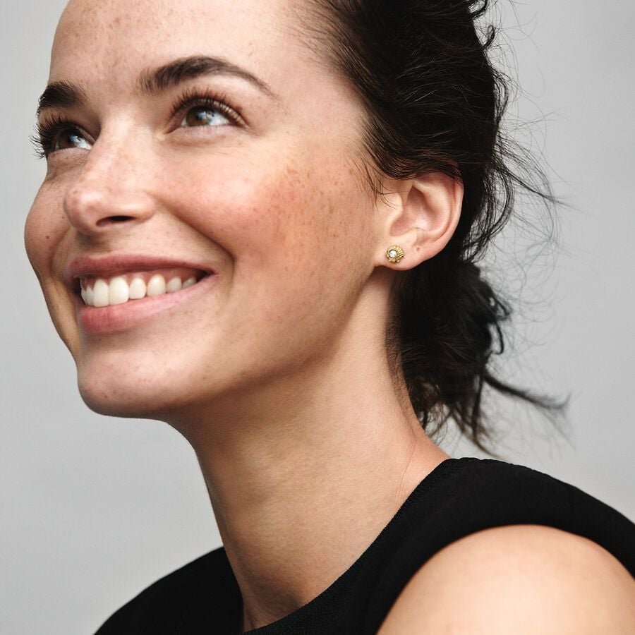 Disney x Pandora The Little Mermaid Seashell Stud Earrings