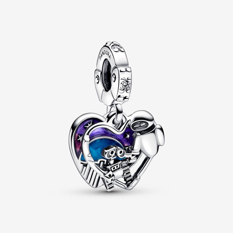 Disney x Pandora Pixar Wall-E & Eve Glow-in-the-dark Dangle Charm