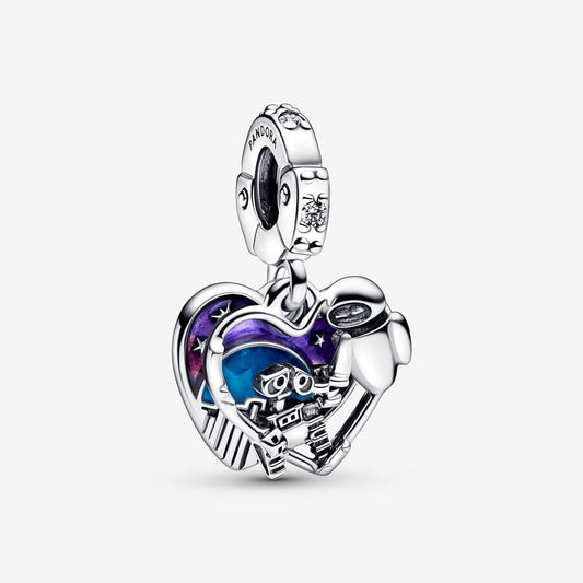 Disney x Pandora Pixar Wall-E & Eve Glow-in-the-dark Dangle Charm