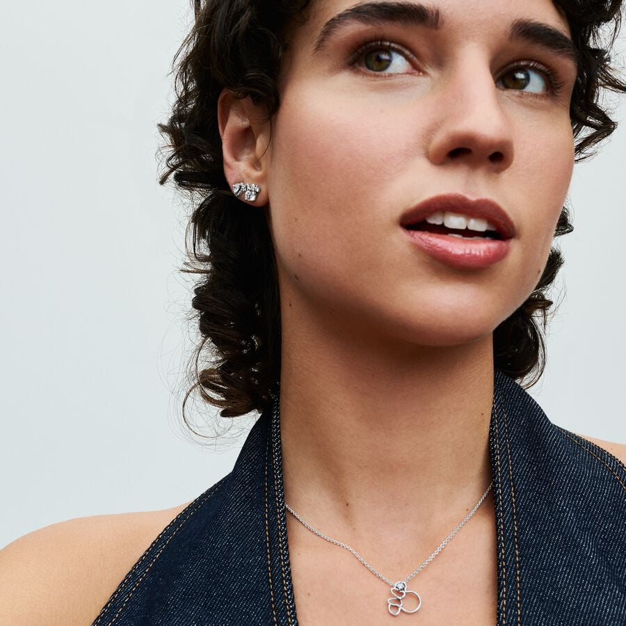 Disney x Pandora Minnie Mouse Silhouette Collier Necklace