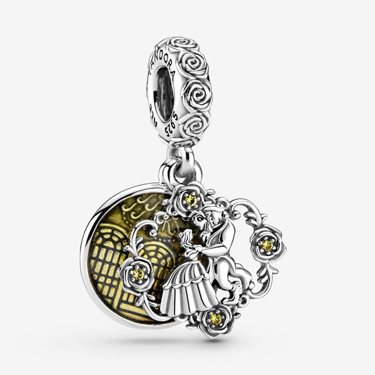Disney x Pandora Beauty and the Beast Dancing Dangle Charm