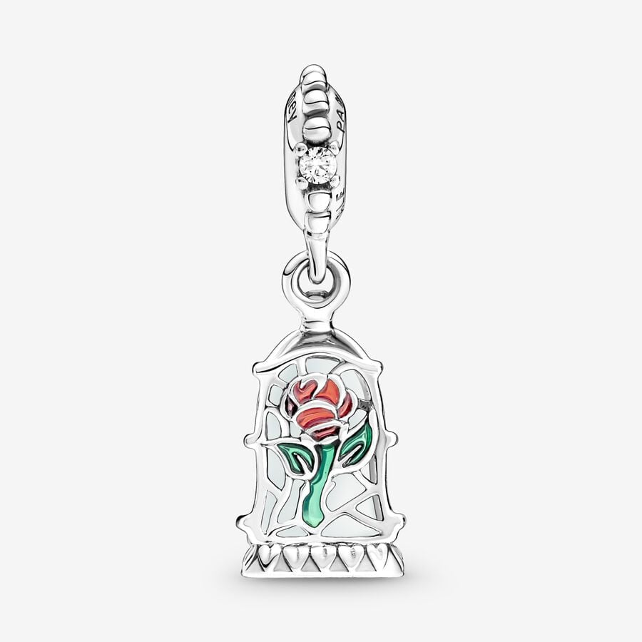 Disney x Pandora Beauty and the Beast Enchanted Rose Dangle Charm