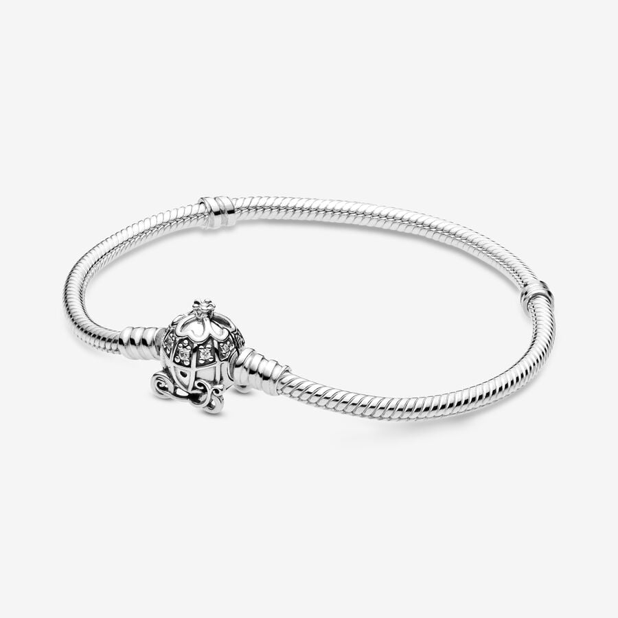 Disney x Pandora Cinderella Pumpkin Coach Clasp Pandora Moments Bracelet
