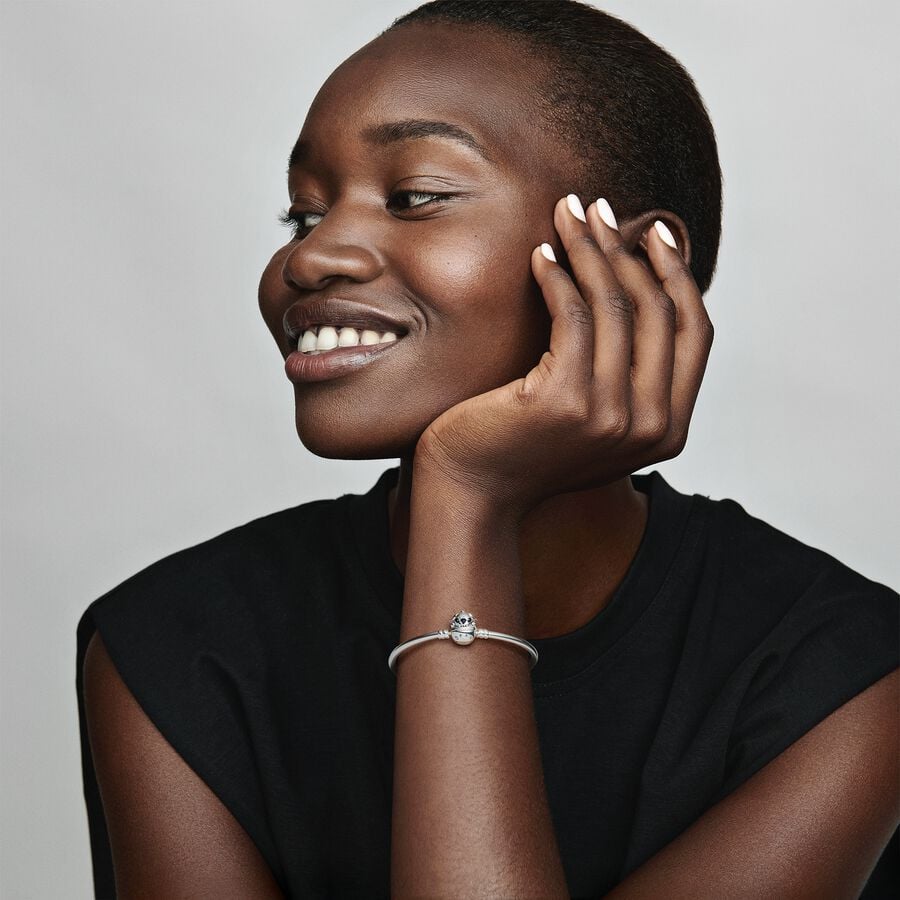 Disney x Pandora Moments Disney Stitch Biting Clasp Bangle